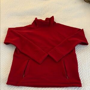 Athleta Red pullover sweatshirt Large